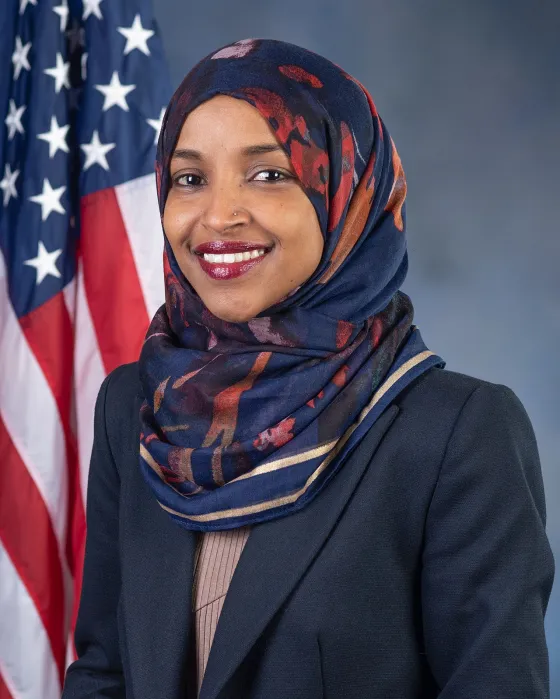 Ilhan Omar, one of the first Muslim women elected to U.S. Congress