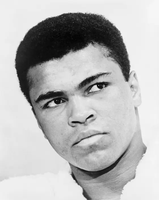 Muhammad Ali, first Muslim world heavyweight boxing champion